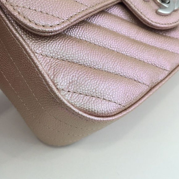 CHANEL ROSE GOLD MINI FLAP BAG 17B - Picture 2 of 8